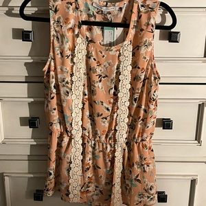 Collective Concepts ’Bimini’ peplum top BNWT